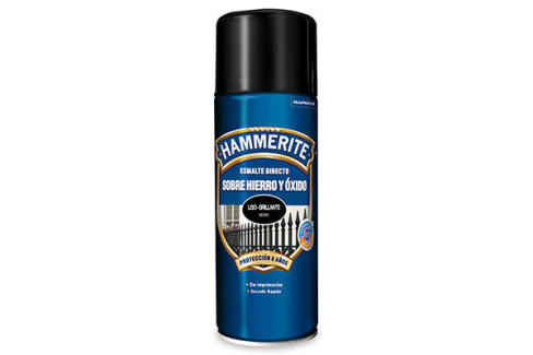 HAMMERITE AEROSOL LISO BRILLO 400 ML NEGRO