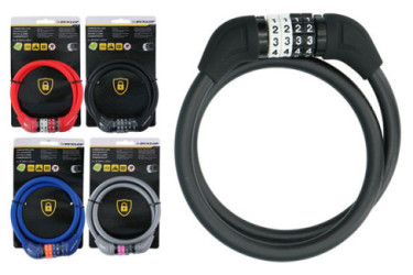 CANDADO CABLE BICI COMBINACION DUNLOP 18086