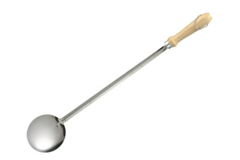 PALETA PAELLERA INOXIDABLE MANGO MADERA 12X 80  376115