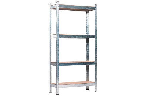 KIT ESTANTERIA GALVANIZADA BRIXO 4 BALDAS 150X75X30  801150