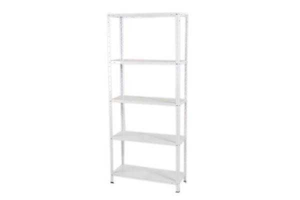 KIT ESTANTERIA METALICA BLANCA 180X90X40 5 BALDAS  323225