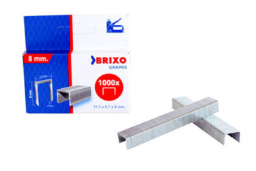 CAJA 1000 GRAPAS BRIXO 8 MM  800729