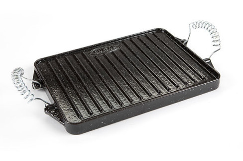 GRILL C/ASAS HIERRO FUNDIDO ESMALTADO GARCIMA 21X27 CM