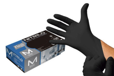 GUANTE NITRILO EXTREME LITE NEGRO (C/100 UDS) 5GRS. TALLA 7-8 M