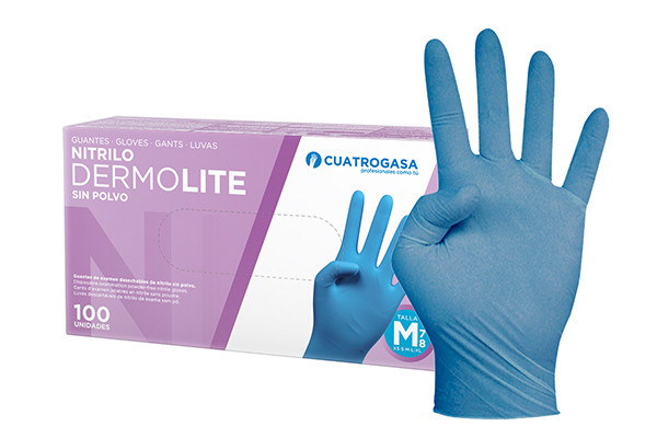 GUANTE NITRILO AZUL (C/100 UDS) T/ S