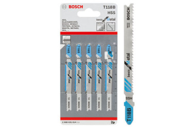 HOJA CALAR BOSCH T 118 B BASIC METAL (5 UDS.)