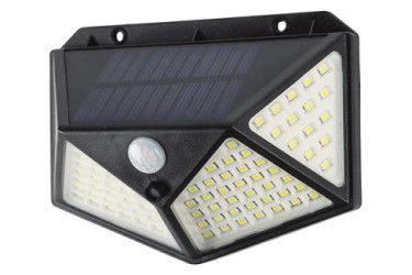 APLIQUE SOLAR 3 CARAS LED C/SENSOR 250LM BRIXO 801339  801339