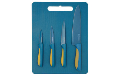 SET 4 CUCHILLOS C/TABLA AMALFI BIDASOA ARC
