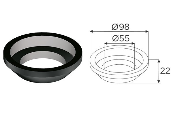 GOMA ASIENTO CAUCHO (PAQ. 5 UDS.) 30216
