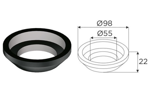 GOMA ASIENTO CAUCHO (PAQ. 5 UDS.) 30216