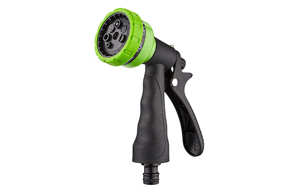 PISTOLA RIEGO ROCIADOR 7F M/ERGONOMICO BRIXO VERDE  501459