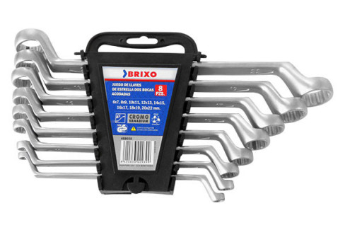 LLAVE ESTRELLA ACODADA BRIXO JUEGO JUEGO DE 8 (6-20 MM)  468650