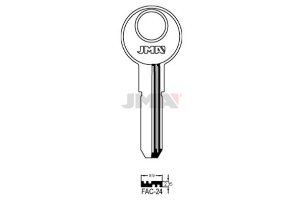 LLAVE DE LATON (SEGURIDAD) FAC-24