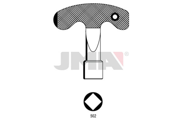 LLAVE DE CIERRE 502-8 CONTADOR AGUA CUADRADA CORTA