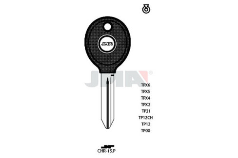 LLAVE DE TRANSPONDER: LLAVIN TP00CHR-15.P LATON