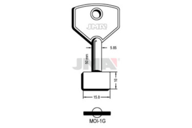 LLAVE DE GORJA (LATON) MOI-1G  122554