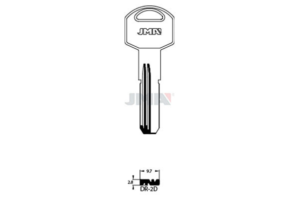 LLAVE DE LATON (SEGURIDAD) DR-2D