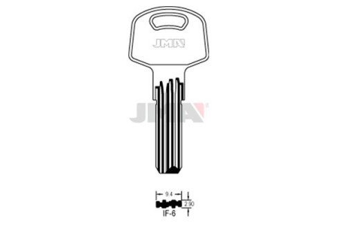 LLAVE DE LATON (SEGURIDAD) IF-6