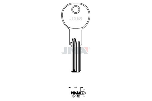 LLAVE DE LATON (SEGURIDAD) IS-14D
