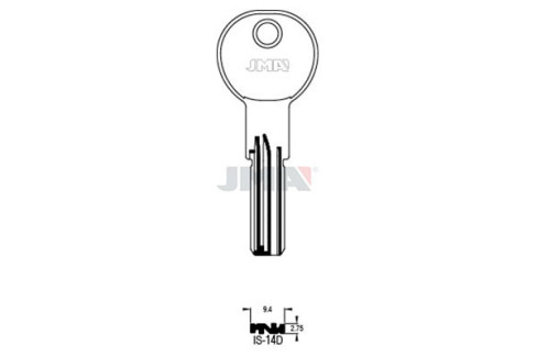 LLAVE DE LATON (SEGURIDAD) IS-14D