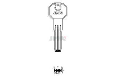 LLAVE DE LATON (SEGURIDAD) PR-22