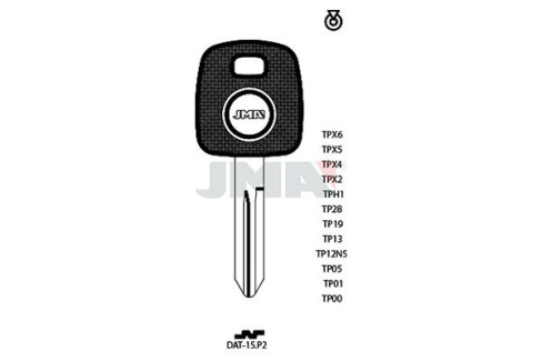 LLAVE DE TRANSPONDER: LLAVIN TP00DAT-15.P2 LATON