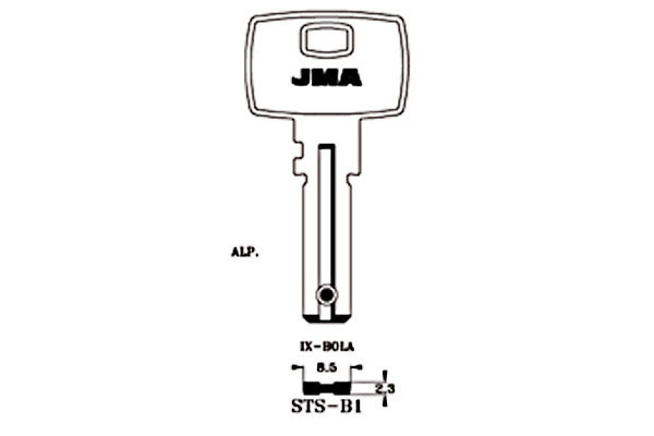 LLAVE DE ALPACA (SEGURIDAD) STS-B1 NEUTRO