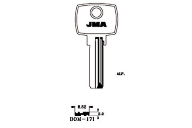 LLAVE DE ALPACA (SEGURIDAD) DOM-17I