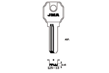 LLAVE DE ALPACA (SEGURIDAD) LIN-13  121428