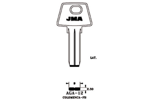LLAVE DE LATON (SEGURIDAD) AGA-12