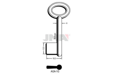 LLAVE DE GORJA (LATON) AGA-1G