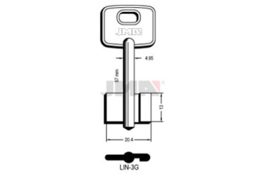 LLAVE DE GORJA (LATON) LIN-3G
