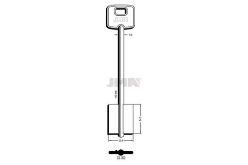 LLAVE DE GORJA (LATON) CI-3G