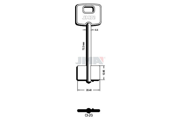 LLAVE DE GORJA (LATON) CI-2G
