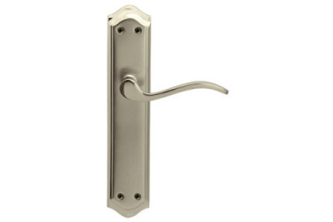 CAJA 2 JGOS. MANIVELA C/PLACA NIQUEL MATE JANDEL EQ-205 256×49