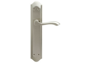 CAJA 2 JGOS. MANIVELA C/PLACA NIQUEL MATE JANDEL EQ-868 264×50 NIQUEL MATE