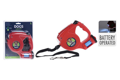 CORREA EXTENSIBLE DE PERRO 5 MTR. HASTA 35 KG  491002360