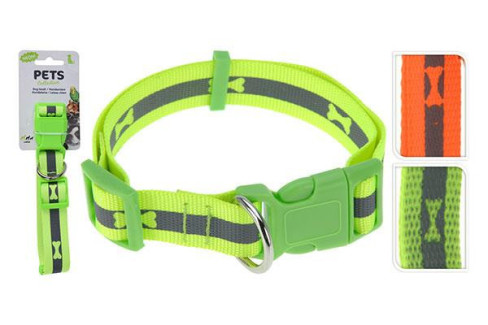 COLLAR PERRO NEON AMARILLO/NARANJA PEQUEÑO 25-40CM