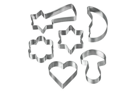MOLDE INOX CORTAPASTAS JUEGO DE 6  252350  103024