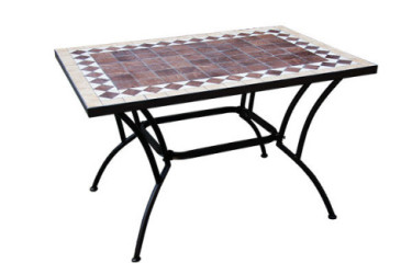 ALHAMBRA: MESA RECTANGULAR CERAMICA 120 X 80 X H74  800411