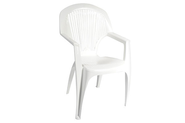 SILLA MONOBLOCK RESPALDO ALTO BLANCA 8301 GARDEN-LIFE