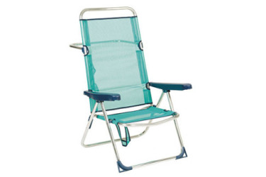 SILLA/CAMA PLAYA ALTA 670ALF ALUMINIO ALCO AZUL LISO